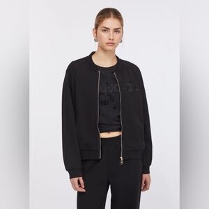 NWT Liu Jo Bomber Maglia Jacket Black